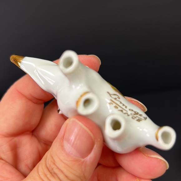 Vintage “Limoges France” hand decorated porcelain miniature elephant figurine - Picture 5 of 7